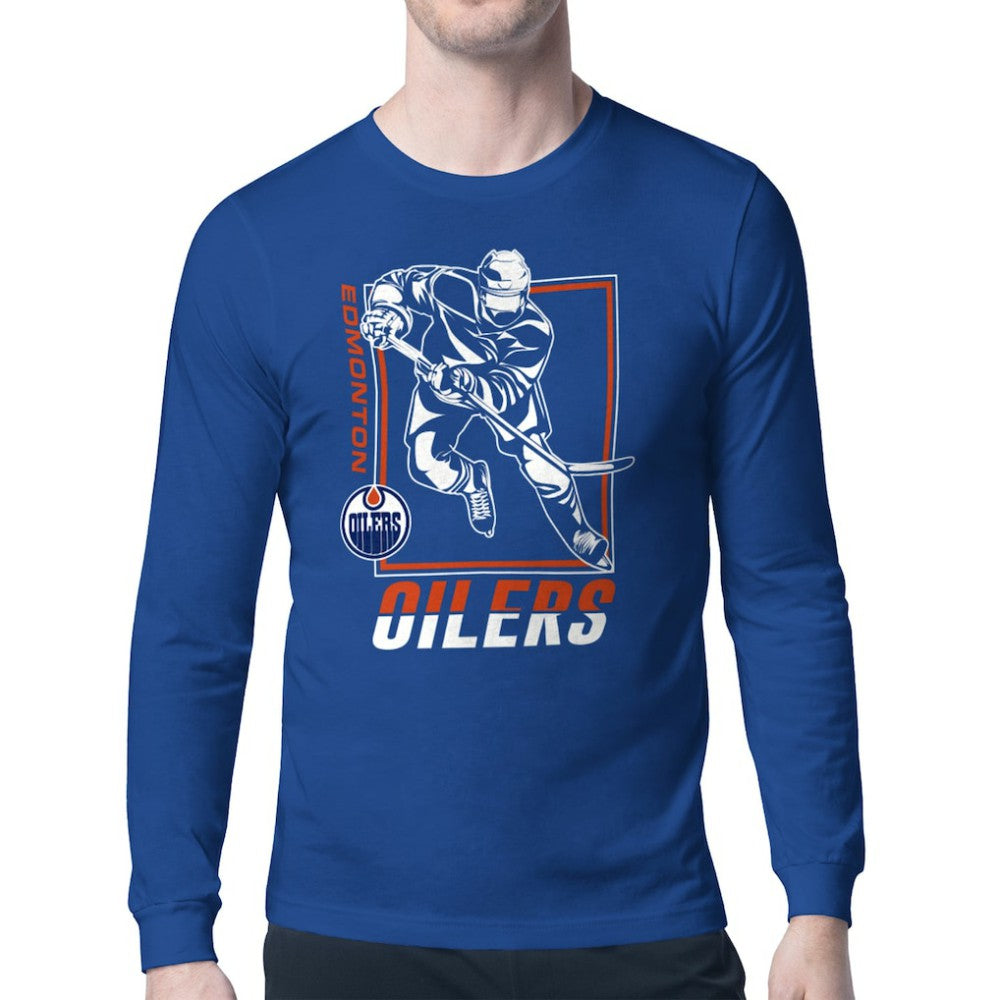 Edmonton Oilers Starter Player Grid Long Sleeve T-Shirt -  NHL T-shirts