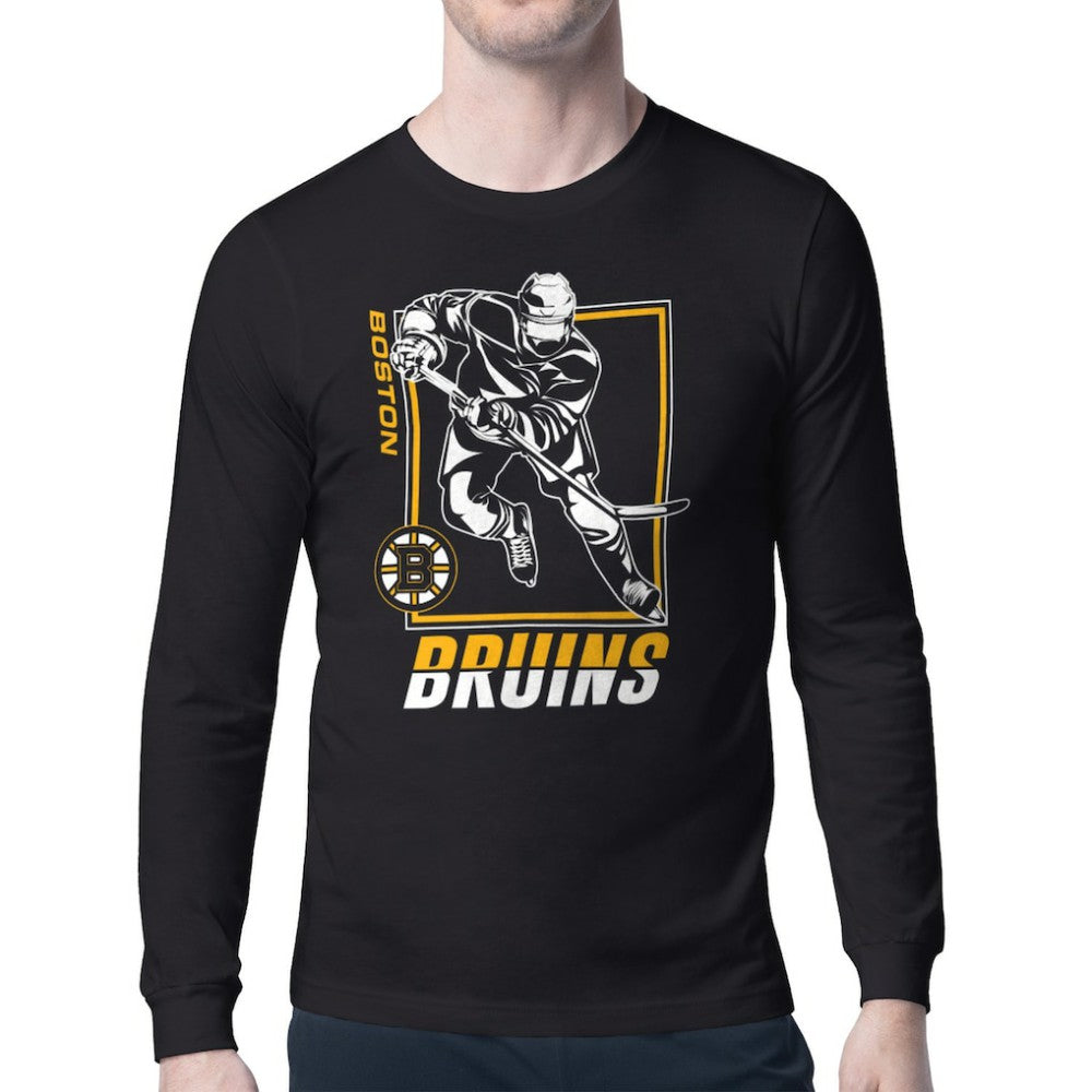 Boston Bruins Starter Player Grid Long Sleeve T-Shirt -  NHL T-shirts