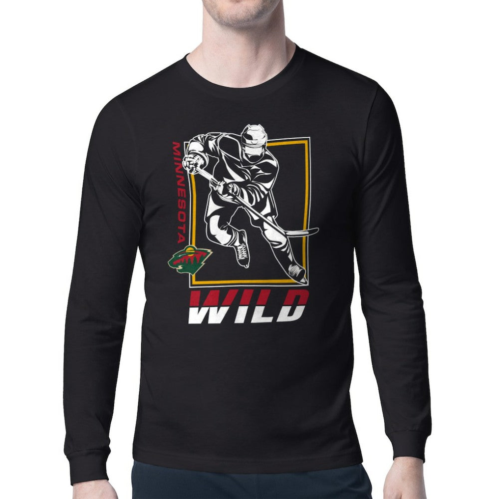 Minnesota Wild Starter Player Grid Long Sleeve T-Shirt -  NHL T-shirts