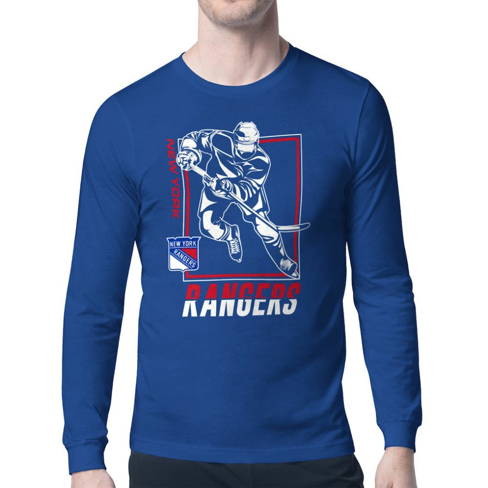 New York Rangers Starter Player Grid Long Sleeve T-Shirt -  NHL T-shirts