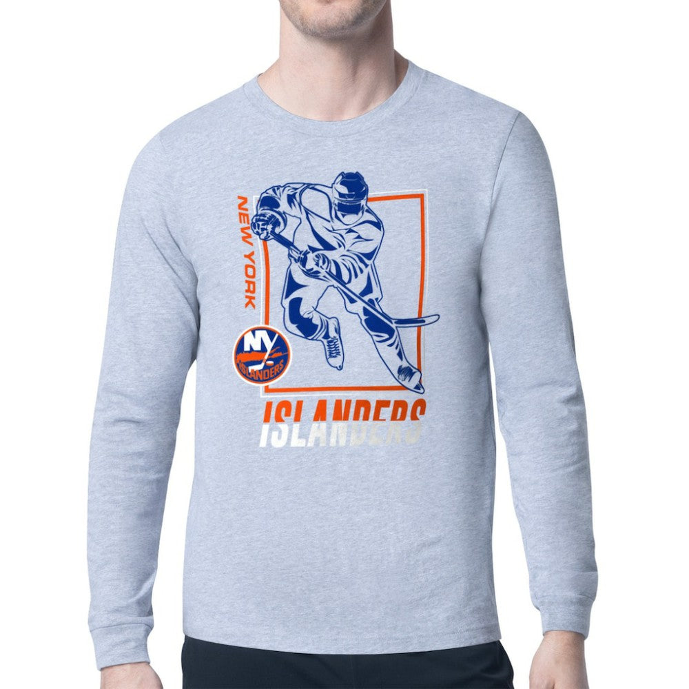 New York Islanders Starter Player Grid Long Sleeve T-Shirt -  NHL T-shirts