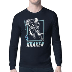 Seattle Kraken Starter Player Grid Long Sleeve T-Shirt -  NHL T-shirts