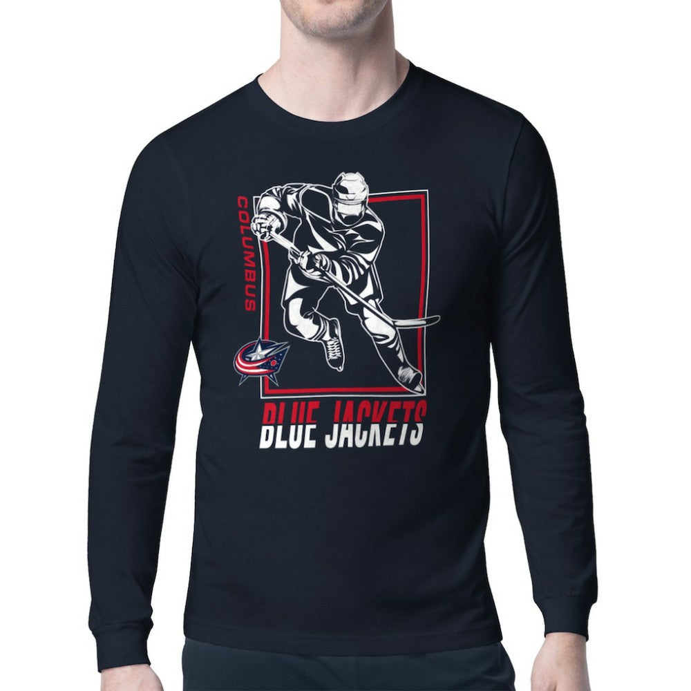 Columbus Blue Jackets Starter Player Grid Long Sleeve T-Shirt -  NHL T-shirts