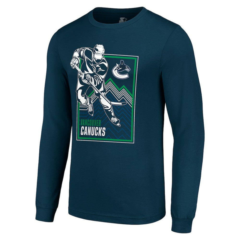 Vancouver Canucks Starter Player Grid Long Sleeve T-Shirt -  NHL T-shirts