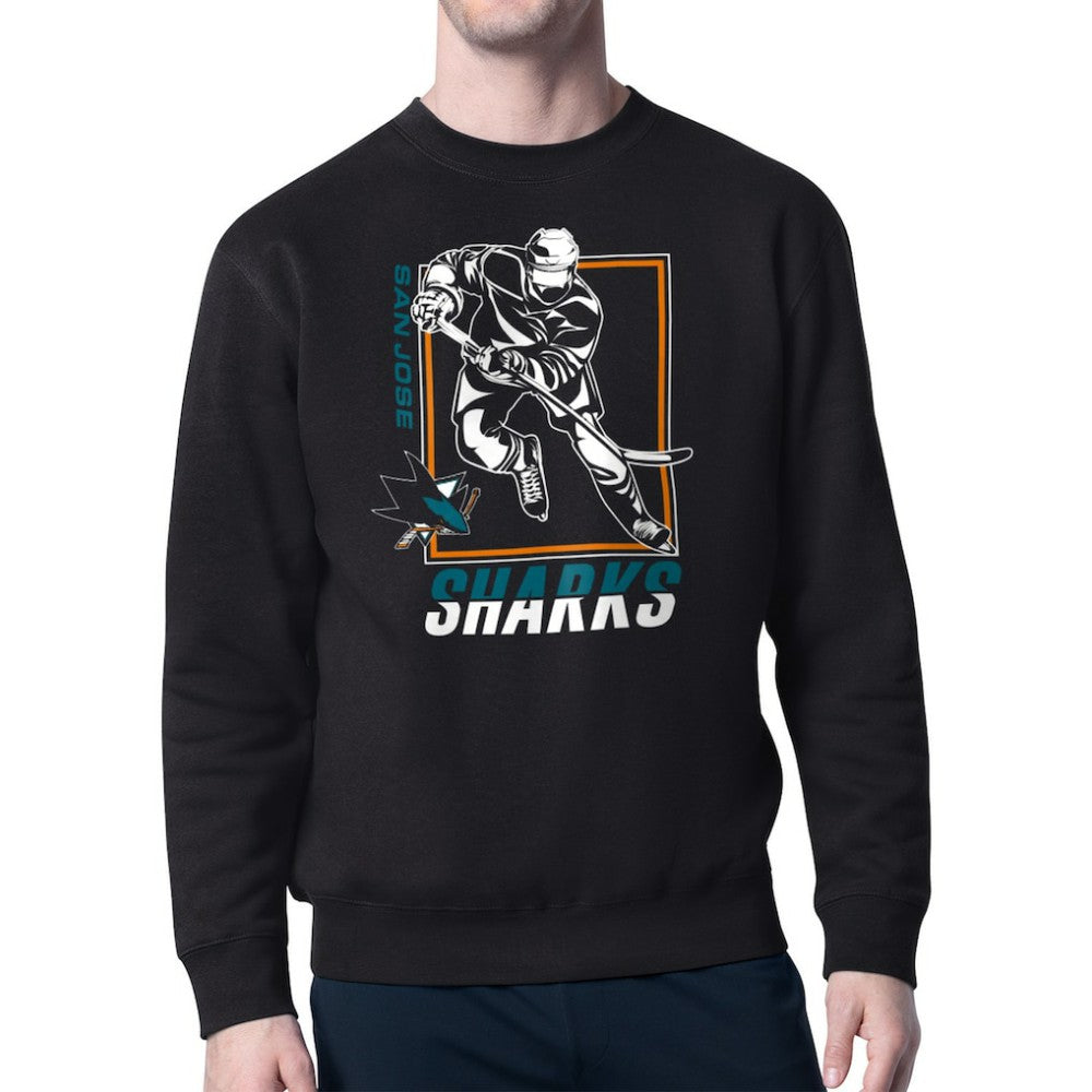 San Jose Sharks Starter Player Grid Fleece Pullover Sweatshirt -  NHL Sweatshirts