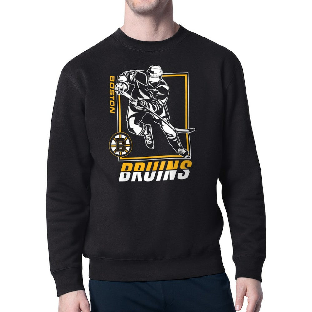 Boston Bruins Starter Player Grid Fleece Pullover Sweatshirt -  NHL Sweatshirts