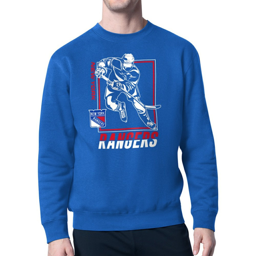 New York Rangers Starter Player Grid Fleece Pullover Sweatshirt -  NHL Sweatshirts