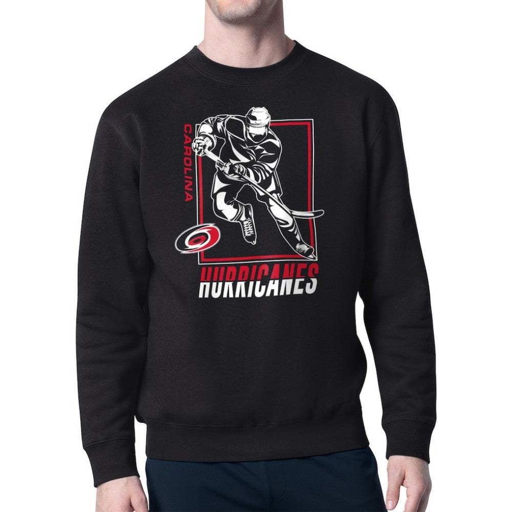 Carolina Hurricanes Starter Player Grid Fleece Pullover Sweatshirt -  NHL Sweatshirts