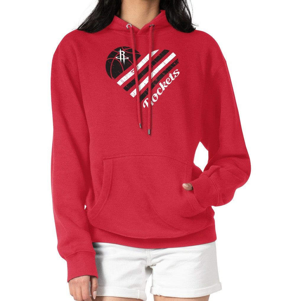 Red Houston Rockets G-III 4Her by Carl Banks Women's Heart Pullover Hoodie - Red shop | NBA