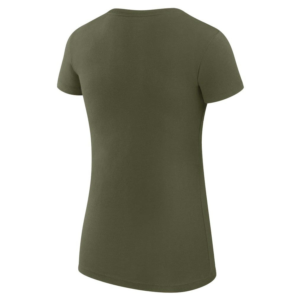 Olive Boston Celtics G-III 4Her by Carl Banks Women's Super-Slim Fit Lightweight Heart T-Shirt | NBA