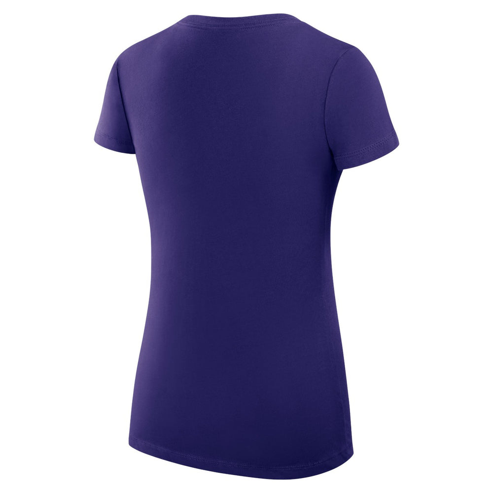 Purple Los Angeles Lakers G-III 4Her by Carl Banks Women's Super-Slim Fit Lightweight Heart V-Neck T-Shirt | NBA