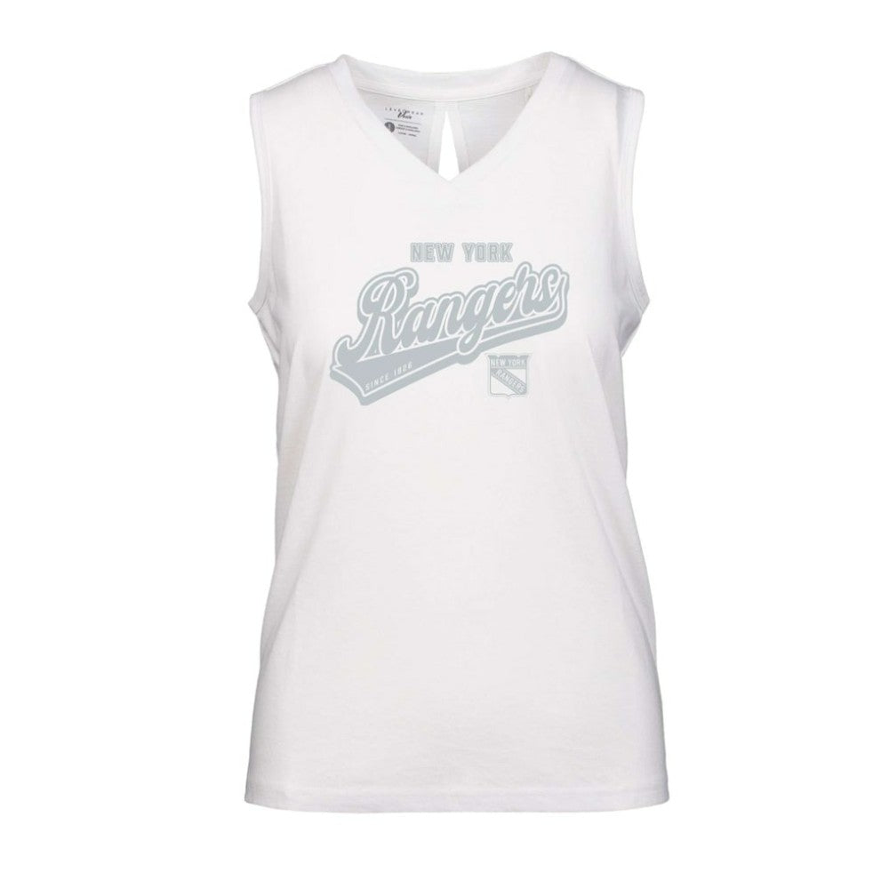 New York Rangers Levelwear Women's Paisley Sweep V-Neck Tank Top -  NHL Tank Top