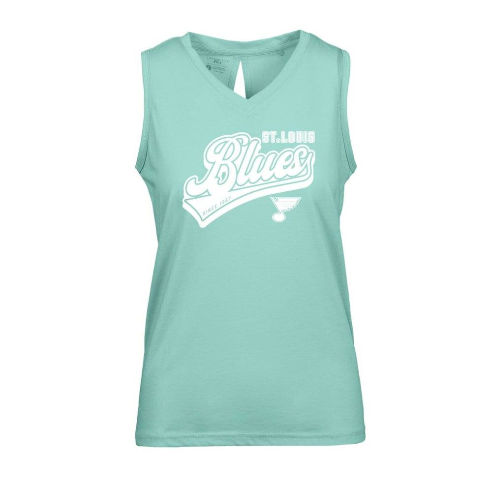 St. Louis Blues Levelwear Women's Paisley Sweep V-Neck Tank Top -  NHL Tank Top