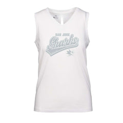 San Jose Sharks Levelwear Women's Paisley Sweep V-Neck Tank Top -  NHL Tank Top