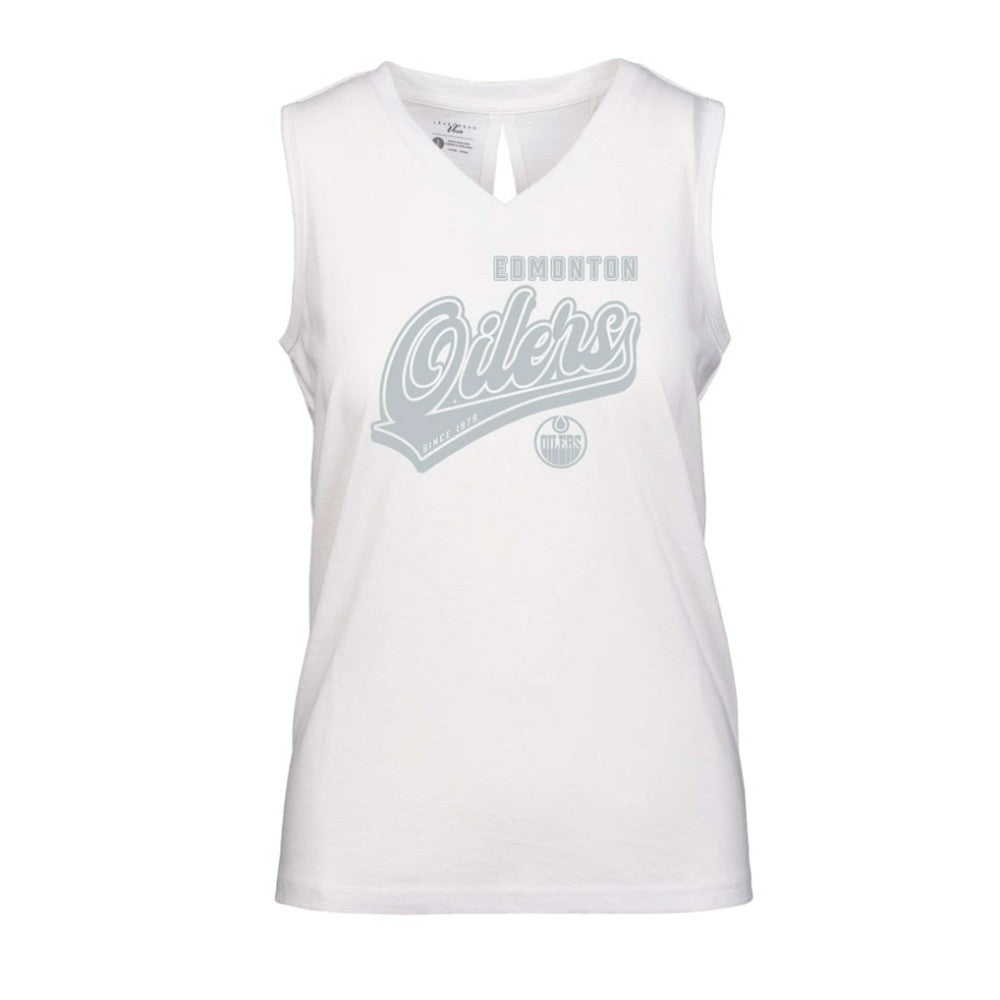 Edmonton Oilers Levelwear Women's Paisley Sweep V-Neck Tank Top -  NHL Tank Top