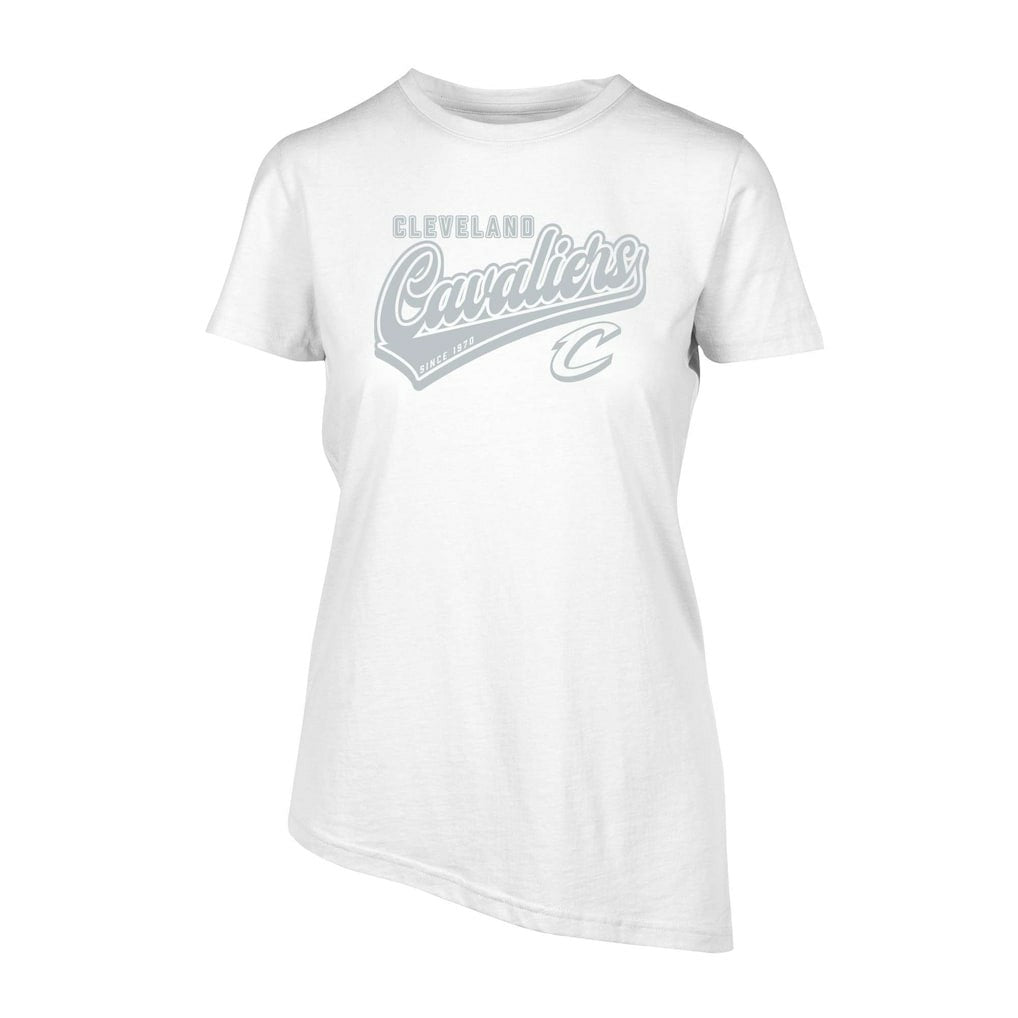 White Cleveland Cavaliers Levelwear Women's Birch Sweep T-Shirt sale | NBA