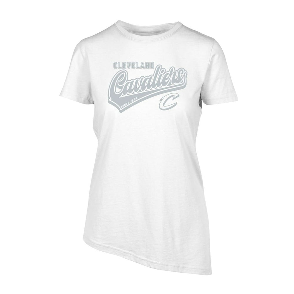 White Cleveland Cavaliers Levelwear Women's Birch Sweep T-Shirt sale | NBA