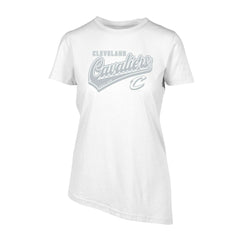 White Cleveland Cavaliers Levelwear Women's Birch Sweep T-Shirt sale | NBA