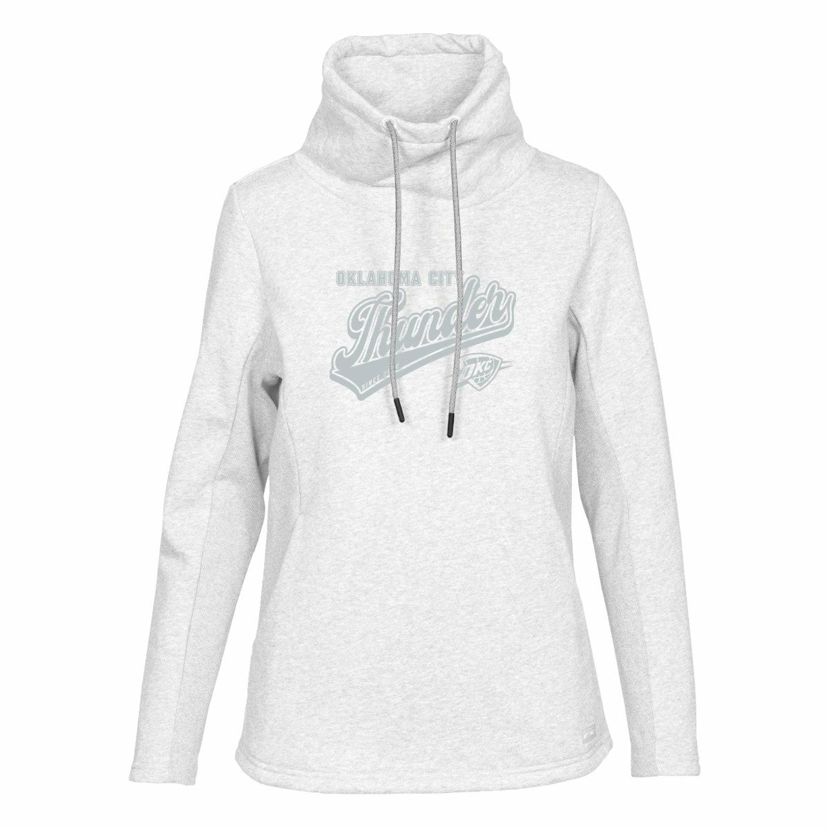 Cream Oklahoma City Thunder Levelwear Women's Loop Sweep Pullover Sweatshirt | NBA