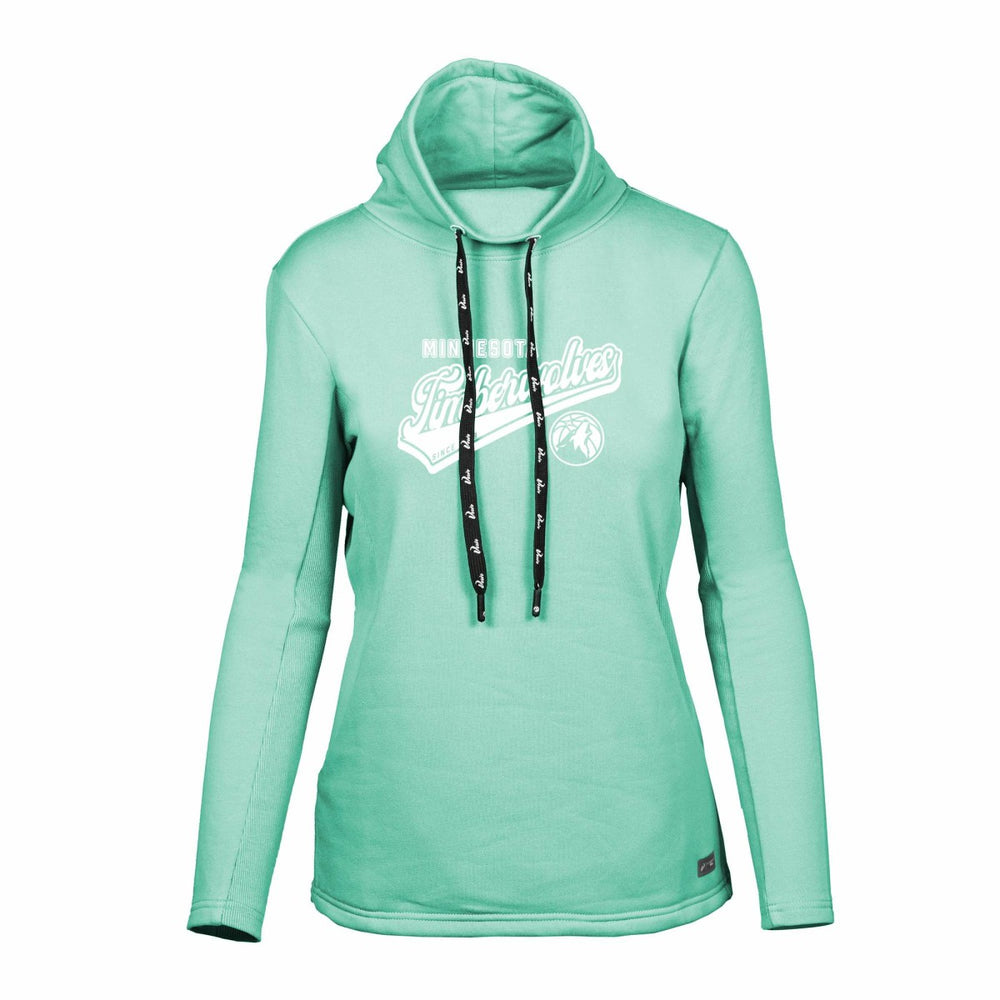 Mint Minnesota Timberwolves Levelwear Women's Loop Sweep Pullover Sweatshirt | NBA