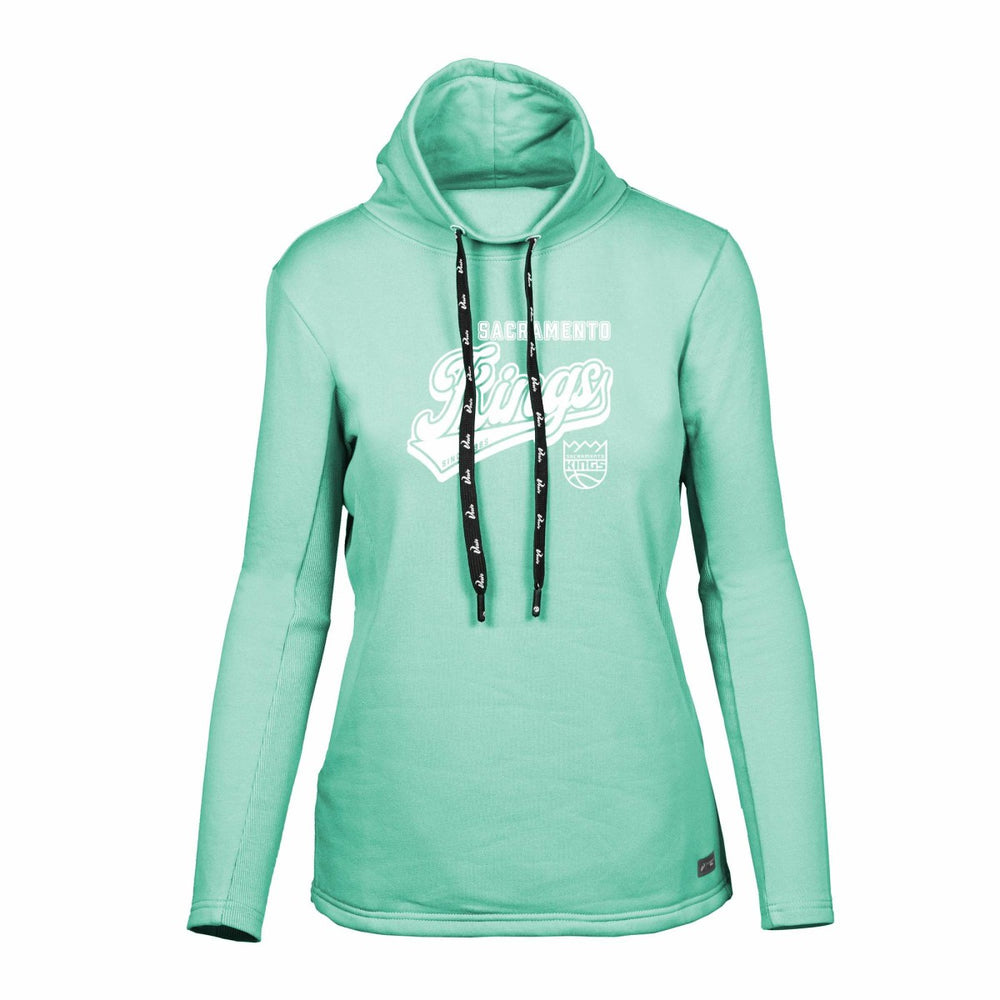 Mint Sacramento Kings Levelwear Women's Loop Sweep Pullover Sweatshirt | NBA