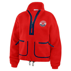 Washington Capitals WEAR by Erin Andrews Women's Polar Fleece Half-Zip Jacket -  NHL Jackets