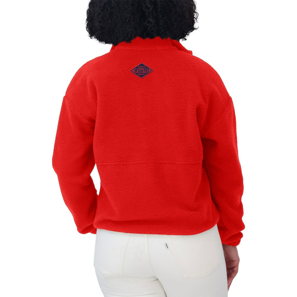 Washington Capitals WEAR by Erin Andrews Women's Polar Fleece Half-Zip Jacket -  NHL Jackets