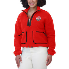 Detroit Red Wings WEAR by Erin Andrews Women's Polar Fleece Half-Zip Jacket -  NHL Jackets