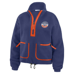 Edmonton Oilers WEAR by Erin Andrews Women's Polar Fleece Half-Zip Jacket -  NHL Jackets