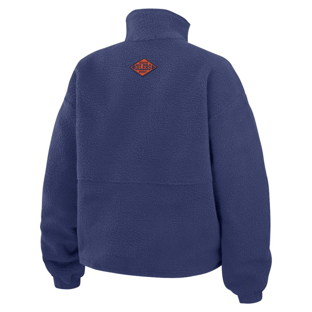 Edmonton Oilers WEAR by Erin Andrews Women's Polar Fleece Half-Zip Jacket -  NHL Jackets