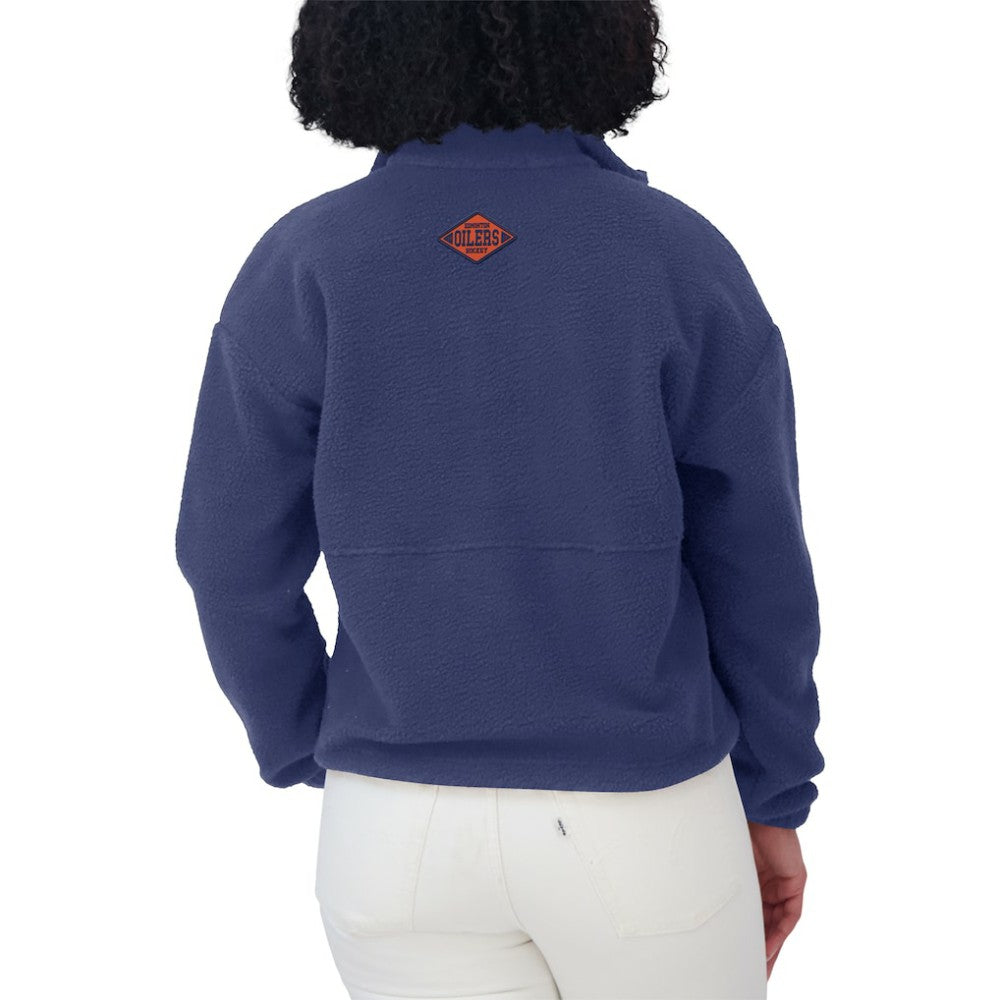 Edmonton Oilers WEAR by Erin Andrews Women's Polar Fleece Half-Zip Jacket -  NHL Jackets