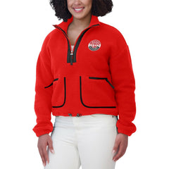 Chicago Blackhawks WEAR by Erin Andrews Women's Polar Fleece Half-Zip Jacket -  NHL Jackets