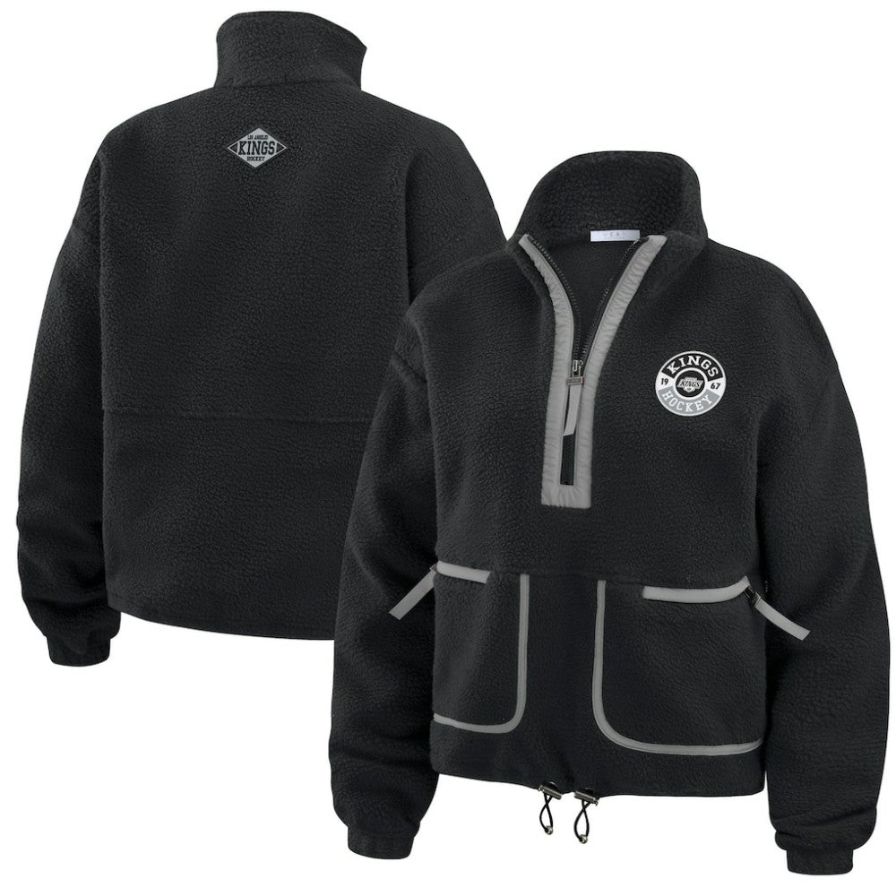 Los Angeles Kings WEAR by Erin Andrews Women's Polar Fleece Half-Zip Jacket -  NHL Jackets