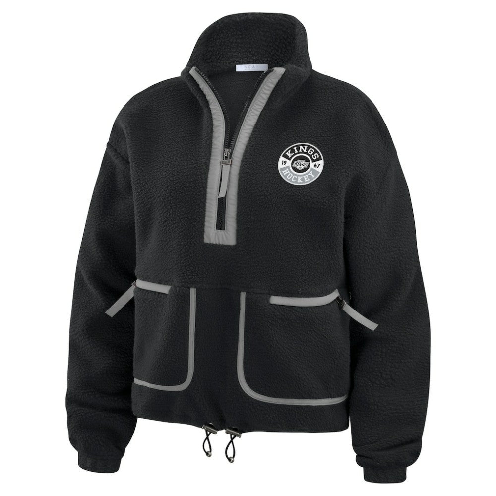 Los Angeles Kings WEAR by Erin Andrews Women's Polar Fleece Half-Zip Jacket -  NHL Jackets