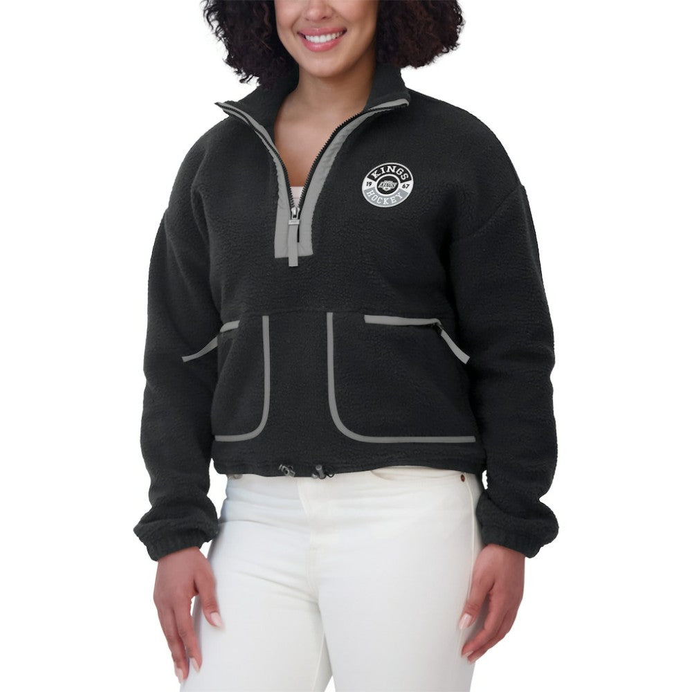 Los Angeles Kings WEAR by Erin Andrews Women's Polar Fleece Half-Zip Jacket -  NHL Jackets