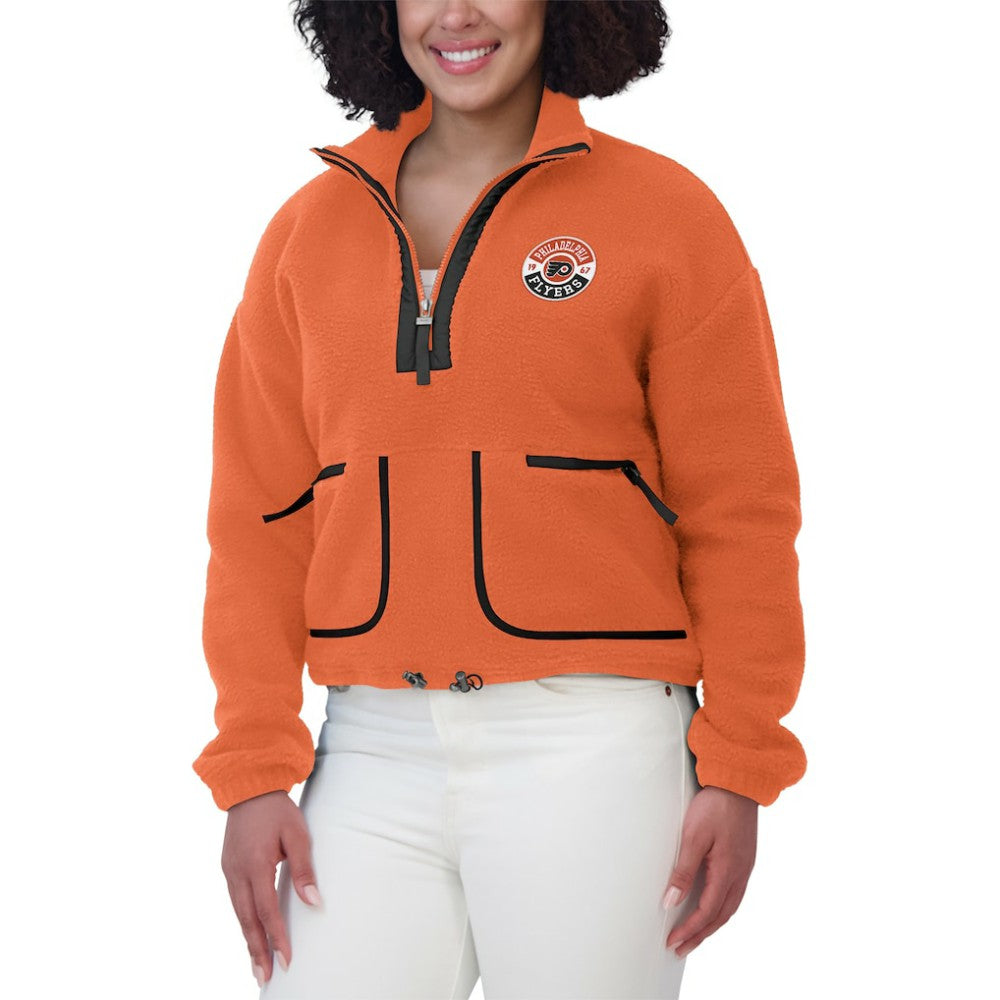Philadelphia Flyers WEAR by Erin Andrews Women's Polar Fleece Half-Zip Jacket -  NHL Jackets