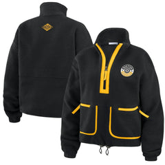 Boston Bruins WEAR by Erin Andrews Women's Polar Fleece Half-Zip Jacket -  NHL Jackets
