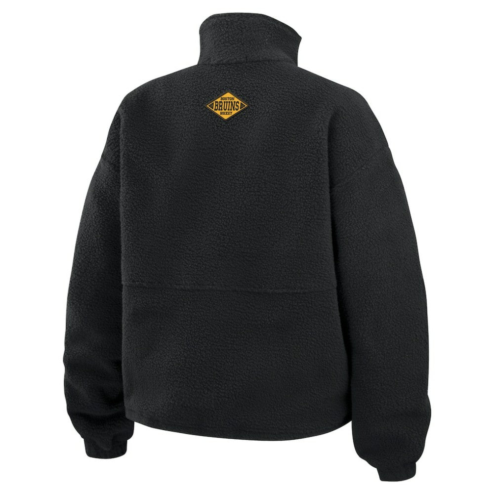 Boston Bruins WEAR by Erin Andrews Women's Polar Fleece Half-Zip Jacket -  NHL Jackets