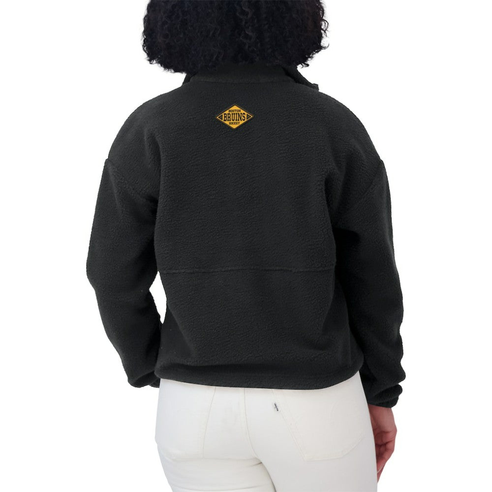 Boston Bruins WEAR by Erin Andrews Women's Polar Fleece Half-Zip Jacket -  NHL Jackets