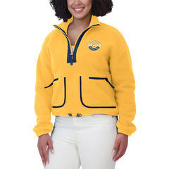 Nashville Predators WEAR by Erin Andrews Women's Polar Fleece Half-Zip Jacket -  NHL Jackets