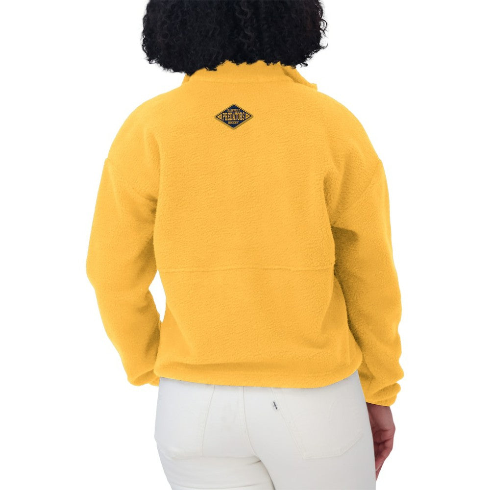 Nashville Predators WEAR by Erin Andrews Women's Polar Fleece Half-Zip Jacket -  NHL Jackets