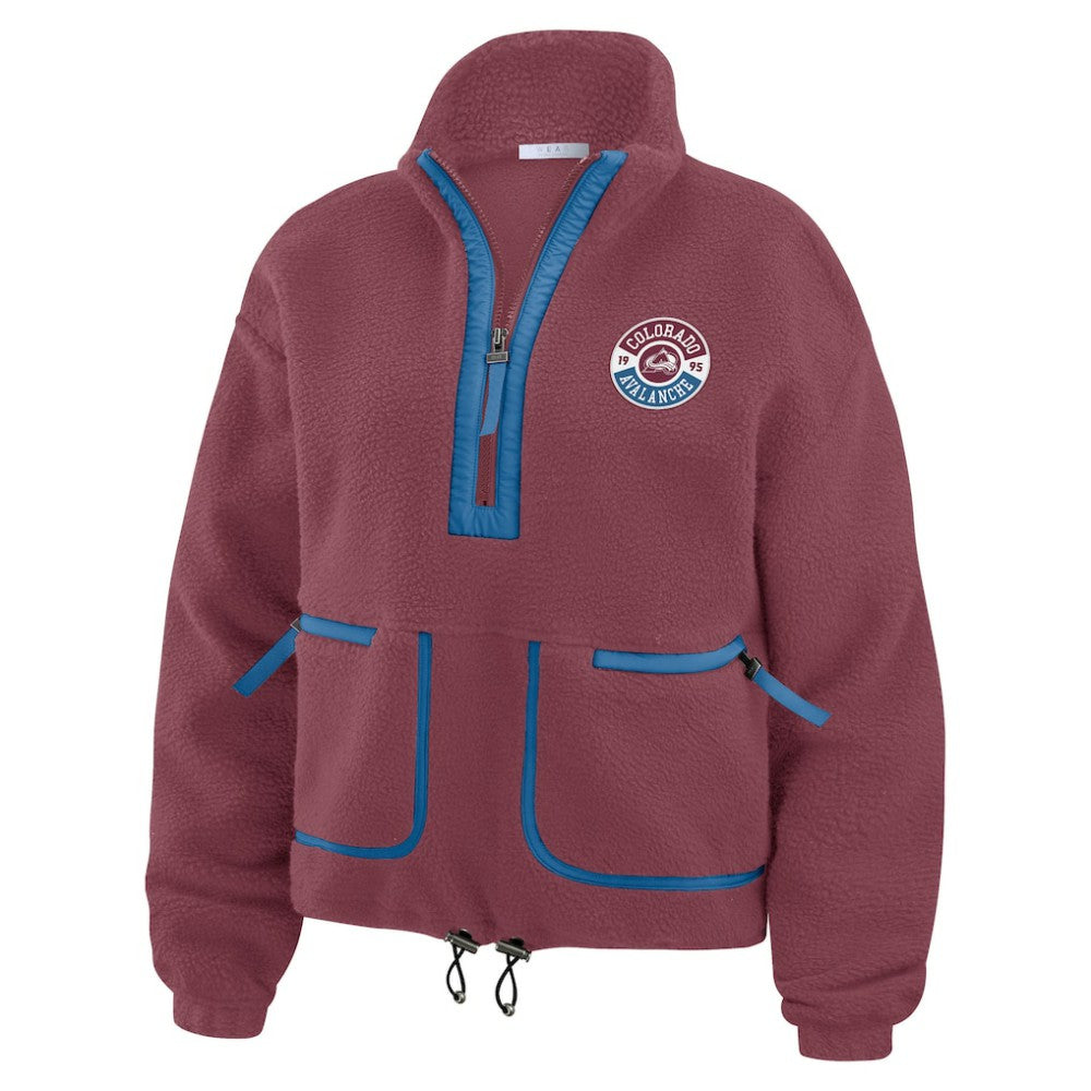 Colorado Avalanche WEAR by Erin Andrews Women's Polar Fleece Half-Zip Jacket -  NHL Jackets