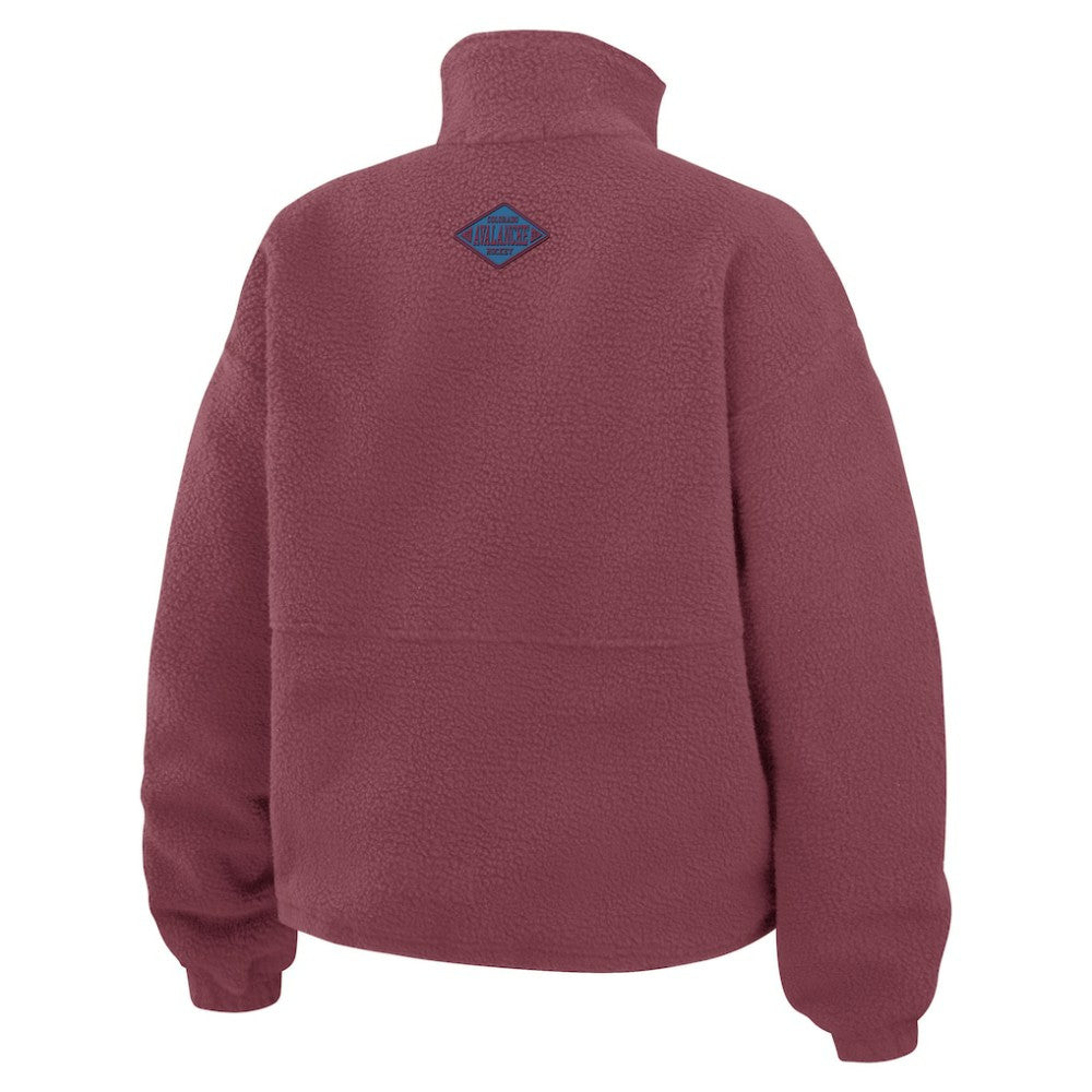 Colorado Avalanche WEAR by Erin Andrews Women's Polar Fleece Half-Zip Jacket -  NHL Jackets