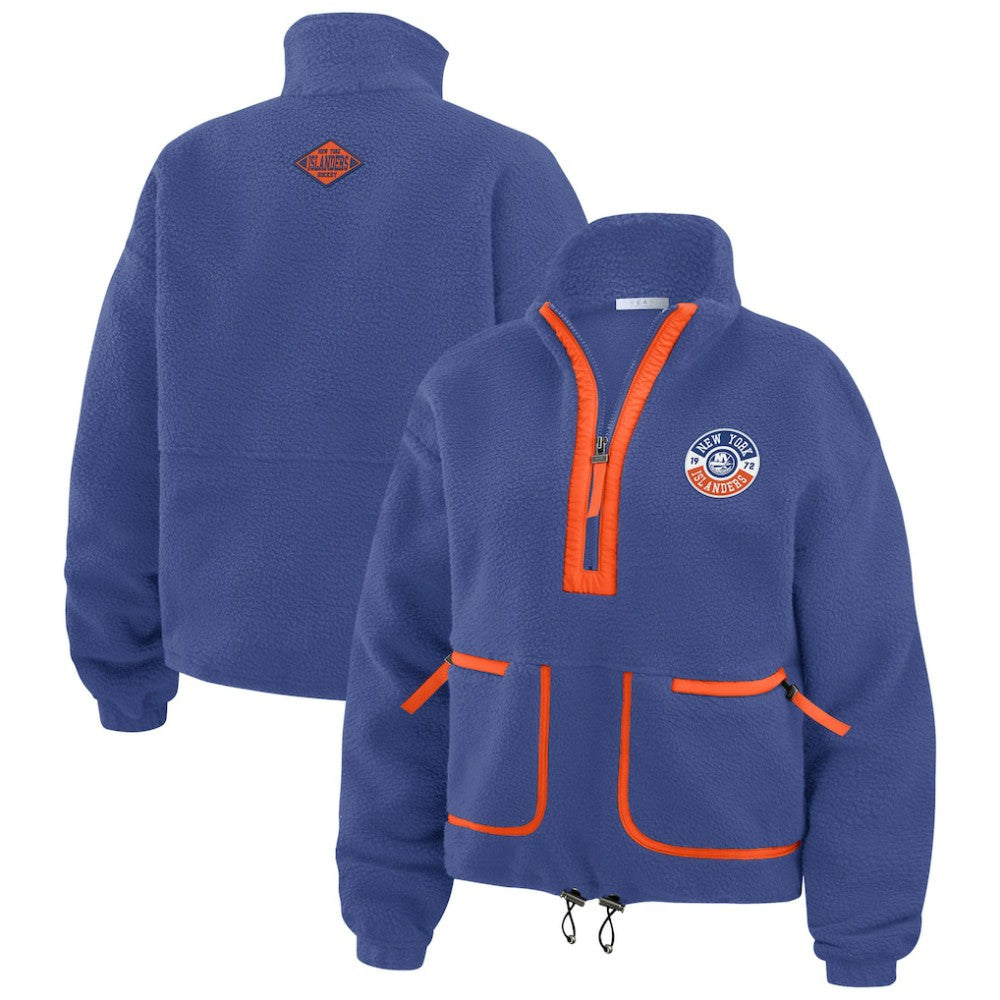 New York Islanders WEAR by Erin Andrews Women's Polar Fleece Half-Zip Jacket -  NHL Jackets