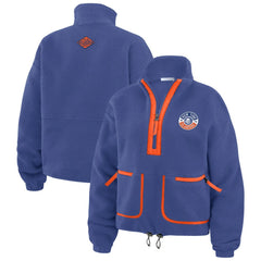 New York Islanders WEAR by Erin Andrews Women's Polar Fleece Half-Zip Jacket -  NHL Jackets