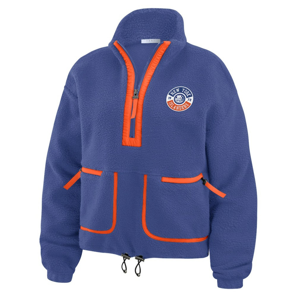 New York Islanders WEAR by Erin Andrews Women's Polar Fleece Half-Zip Jacket -  NHL Jackets