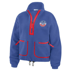 New York Rangers WEAR by Erin Andrews Women's Polar Fleece Half-Zip Jacket -  NHL Jackets