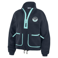 Seattle Kraken WEAR by Erin Andrews Women's Polar Fleece Half-Zip Jacket -  NHL Jackets