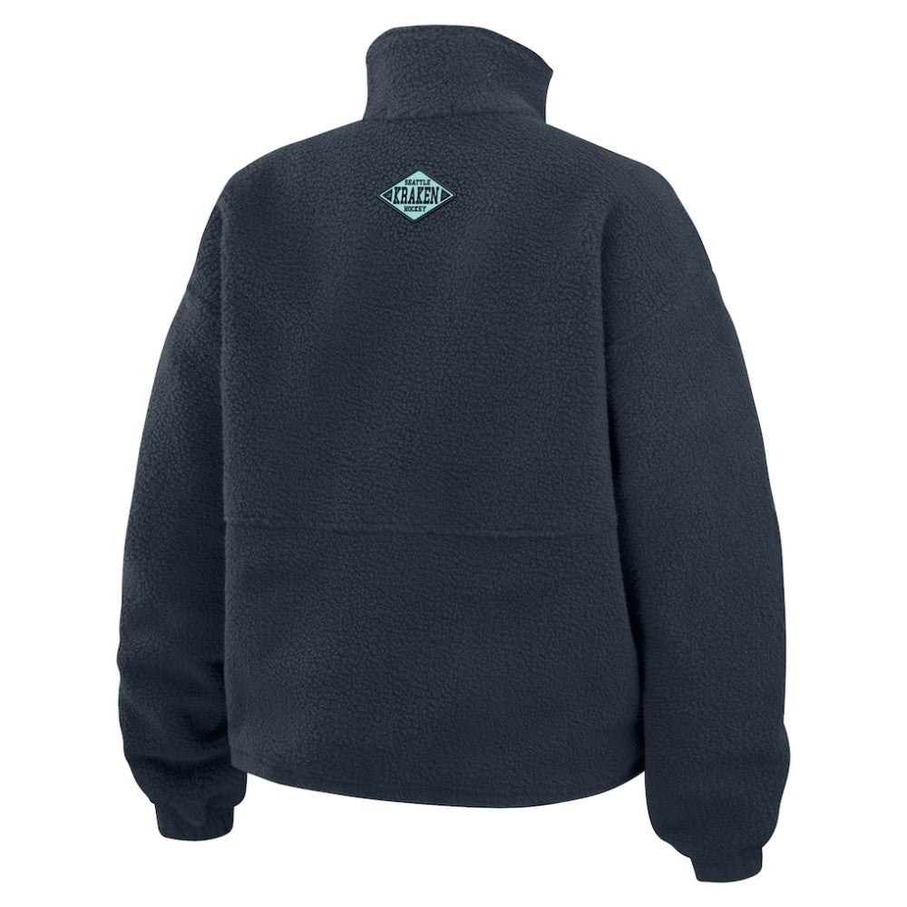 Seattle Kraken WEAR by Erin Andrews Women's Polar Fleece Half-Zip Jacket -  NHL Jackets