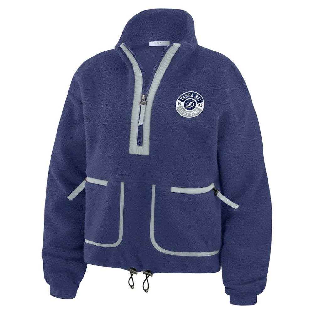 Tampa Bay Lightning WEAR by Erin Andrews Women's Polar Fleece Half-Zip Jacket -  NHL Jackets
